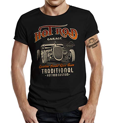 Rockabilly Hot Rod T-Shirt: Traditional Custom M von Gasoline Bandit
