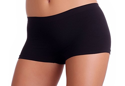 Gatta Mini Short Niki - Underwear Seamless Short Pantie Bikini - 3er Vorteilspack - Größe S (34-36) - Black-schwarz von Gatta