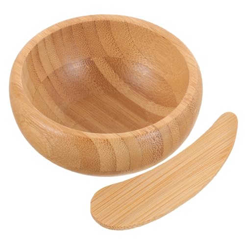 Gatuida 1Satz Bamboo Maskenschale mit Löffel Langlebiges DIY Hautpflege Werkzeug für Gesichtsmaske für Zuhause Salon Perfektes für Gatuida 1Satz Bamboo Maskenschale mit Löffel Langlebiges DIY Hautpflege Werkzeug für Gesichtsmaske für Zuhause Salon Perfektes für von Gatuida