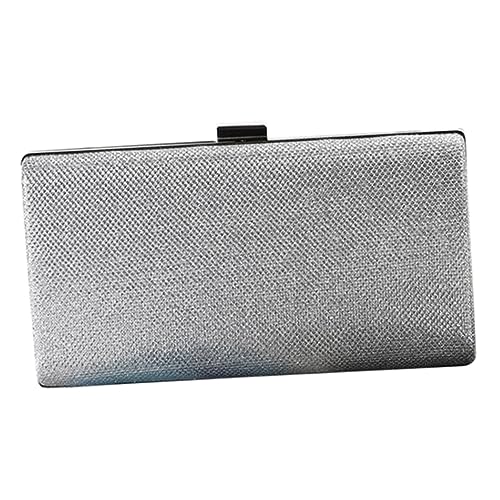 Gatuida 1Stück Abendtasche für Damen Glänzende Große Kapazität Party Clutch Bag Silber Tragbare Umhängetasche für Schmuck und für Abendveranstaltungen und Partys Gatuida 1Stück Abendtasche für Damen Glänzende Große Kapazität Party Clutch Bag Silber Tragbare Umhängetasche für Schmuck und für Abendveranstaltungen und Partys von Gatuida