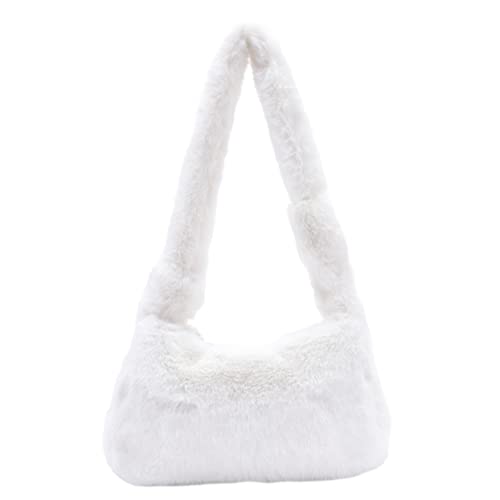 Gatuida Plüschhandtasche geschwollen Fell Damen Taschen Tragetasche Fälschung the tote bag for women plüsch handtasche Plüsch Schultertasche Mädchen Umhängetasche Frauentasche Metall Weiß Gatuida Plüschhandtasche geschwollen Fell Damen Taschen Tragetasche Fälschung the tote bag for women plüsch handtasche Plüsch Schultertasche Mädchen Umhängetasche Frauentasche Metall Weiß von Gatuida