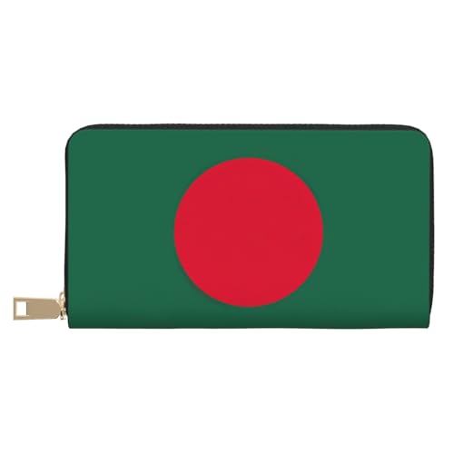 GaxfjRu Flagge Kolumbiens Stilvolle und praktische Damengeldbörse - Schlankes und schlankes Kreditkartenetui mit Reißverschlussfach, Flagge von Bangladesch, Einheitsgröße, Classic von GaxfjRu