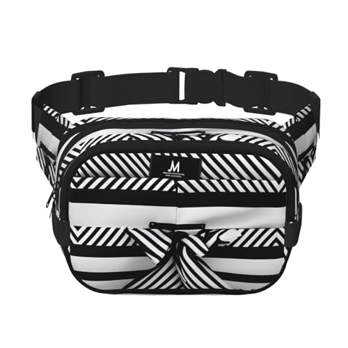 Gürteltasche mit Taschen, Bauchtaschen für Damen und Herren, modische Umhängetasche, Gürteltasche, Schwarz / Weiß, Schwarz, Einheitsgröße Gürteltasche mit Taschen, Bauchtaschen für Damen und Herren, modische Umhängetasche, Gürteltasche, Schwarz / Weiß, Schwarz, Einheitsgröße von GaxfjRu
