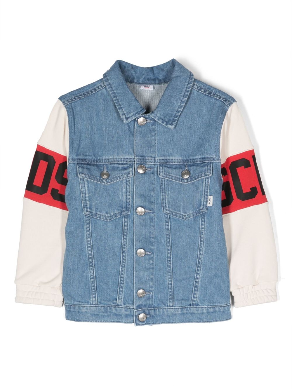 Gcds Kids Geknöpfte Jeansjacke mit Logo - Blau von Gcds Kids