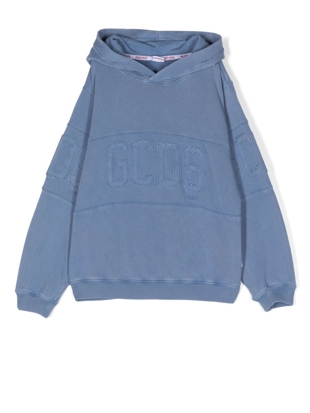 Gcds Kids Hoodie mit Logo-Patch - Blau von Gcds Kids