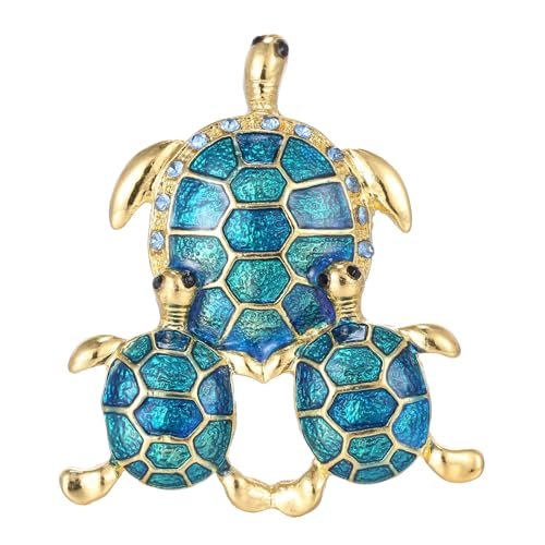 Natürliche Blau Shell Schildkröte Broschen Für Frauen Männer Vater Und Sohn Schildkröte Meer Tier Brosche Anzüge Schal Revers Pins von GeRRiT