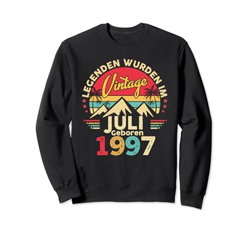 Juli 1997 Men Women 27th Birthday Limited Edition 27 Sweatshirt von Geburtstag Geschenke Männer Frauen Limited Edition