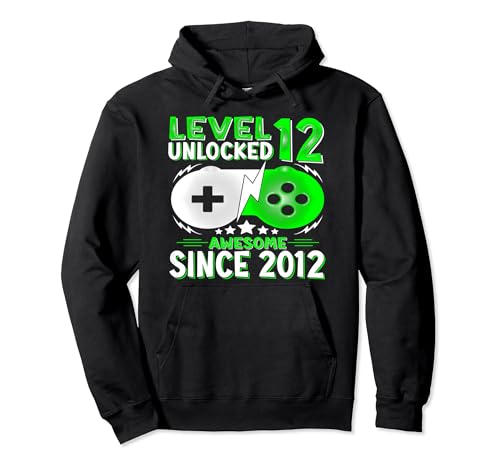 level 12 freigeschaltet jungen gamer geburtstag 12 jahre Pullover Hoodie von Geburtstags Gamer Outfits