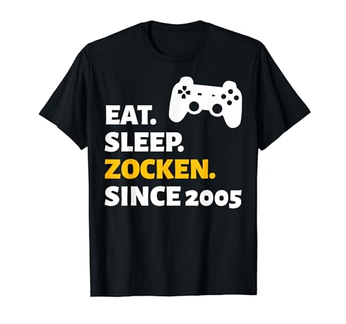 19. Geburtstag Junge Mädchen 19 Jahre 2005 Lustig Geschenk T-Shirt von Geburtstagsgeschenk Damen Herren 2005 Geschenkidee