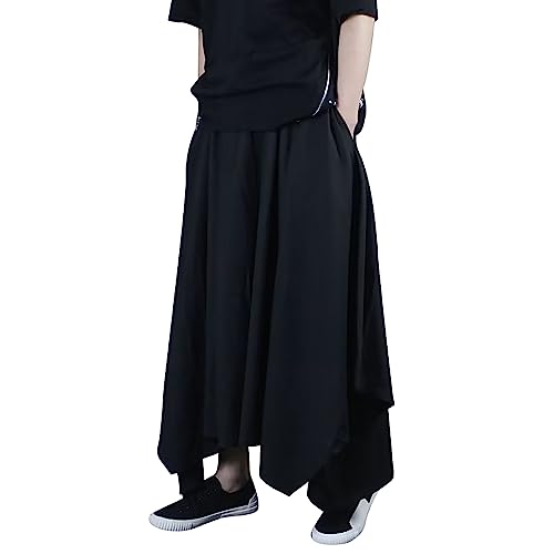 Herren Hose Rock unregelmäßige Traditioneller Rock GroßE GrößEn Herrenhose Einfarbig Samurai Hakama Haremshose Einfarbig Baggy Streetwear Kilt Japanischer Stil Rock Herren Hose Rock unregelmäßige Traditioneller Rock GroßE GrößEn Herrenhose Einfarbig Samurai Hakama Haremshose Einfarbig Baggy Streetwear Kilt Japanischer Stil Rock von Gefomuofe