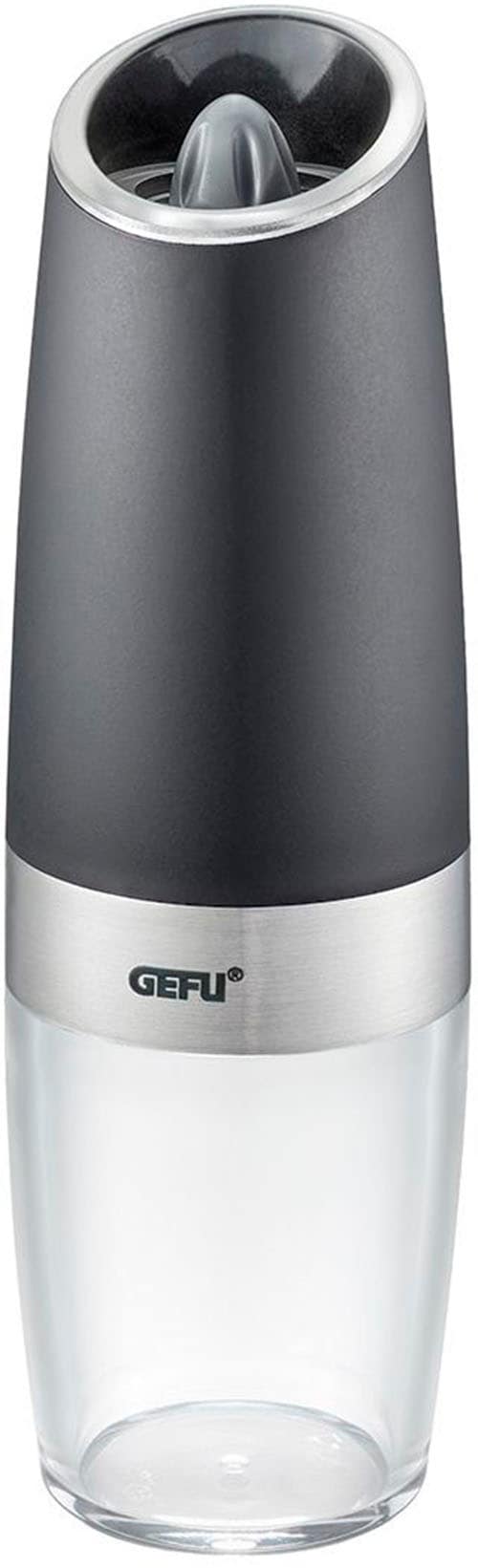 GEFU Salz-/Pfeffermühle "GIVA", (1 St.), Kippsensor für automat. Mahlen, einstellbare Mahlstufen, LED-Anzeige von Gefu