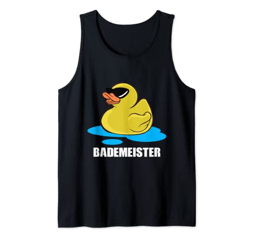 Lustige Gelbe Badeente Quietscheente Schwimmen Bademeister Tank Top Lustige Gelbe Badeente Quietscheente Schwimmen Bademeister Tank Top von Gelbe Gummienten Rettungsschwimmer Enten Outfit