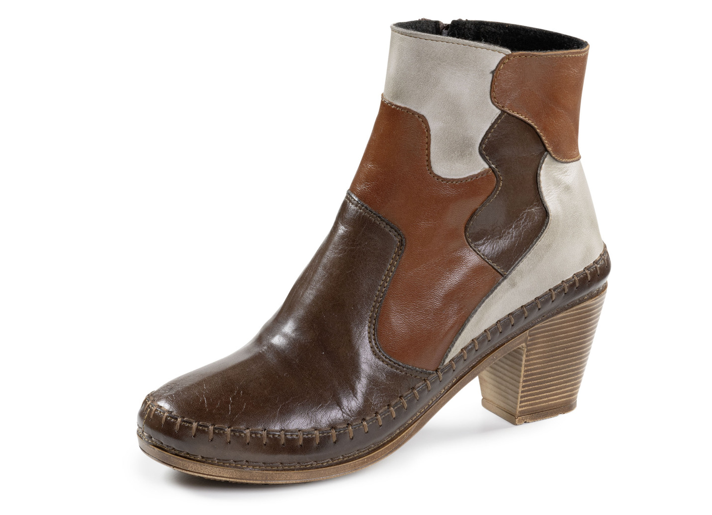 Gemini, modische Damen-Stiefeletten, Winterschuhe, Weite G, mit Reißverschluss, Braun-Kiesel, Größe 39 Gemini, modische Damen-Stiefeletten, Winterschuhe, Weite G, mit Reißverschluss, Braun-Kiesel, Größe 39 von Gemini