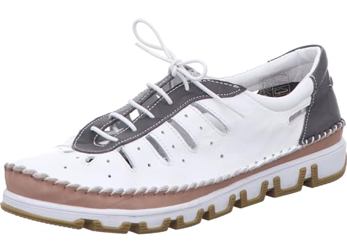 Gemini Damen Sneaker Leder Cutouts sportliche Schnürschuhe 382345, Größe:41 EU, Farbe:Weiß Gemini Damen Sneaker Leder Cutouts sportliche Schnürschuhe 382345, Größe:41 EU, Farbe:Weiß von Gemini