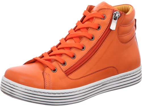 Gemini Damen Stiefelette sportlicher Boot Reißverschluss 342111-02, Größe:38 EU, Farbe:Orange von Gemini