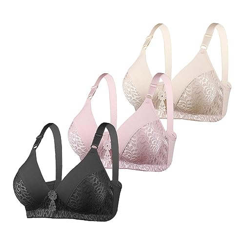3er Pack BHS Damen Ohne Bügel Push Up BH Set Frauen Sexy Bustier Crop Top Sport-BHS Trainings-BH mit verstellbarem für Alltag Yoga Fitness Sport Outdoor 3er Pack BHS Damen Ohne Bügel Push Up BH Set Frauen Sexy Bustier Crop Top Sport-BHS Trainings-BH mit verstellbarem für Alltag Yoga Fitness Sport Outdoor von Generic