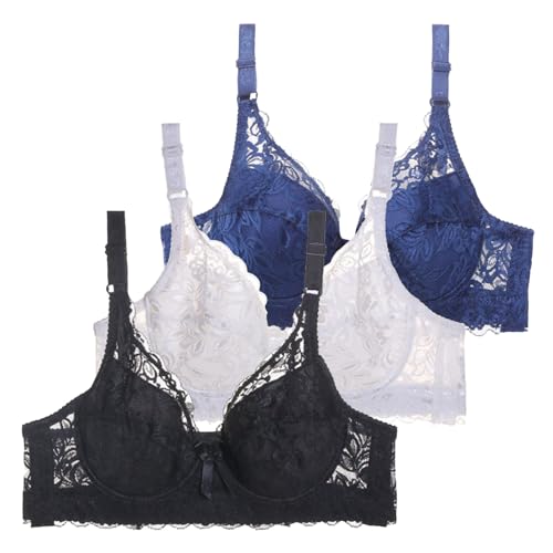 3er Pack BHS Damen mit Bügel Push Up BH Set Frauen Sexy Bustier Crop Top Sport-BHS Trainings-BH mit verstellbarem für Alltag Yoga Fitness Sport Outdoor Der Bequeme, Flexible Damen BH 3er Pack BHS Damen mit Bügel Push Up BH Set Frauen Sexy Bustier Crop Top Sport-BHS Trainings-BH mit verstellbarem für Alltag Yoga Fitness Sport Outdoor Der Bequeme, Flexible Damen BH von Generic