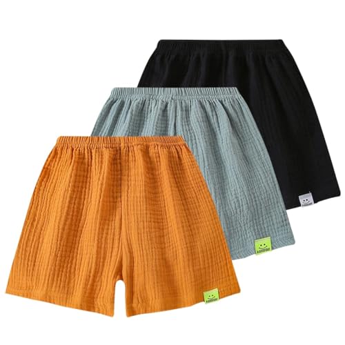 3er Pack Kinder Jungen Mädchen Shorts Baumwolle Schlafanzug Hosen Elastische 1-9 Jahre Einfarbige Sport Tanzen Slim Sommerhose Kurze Hose 3er Pack Kinder Jungen Mädchen Shorts Baumwolle Schlafanzug Hosen Elastische 1-9 Jahre Einfarbige Sport Tanzen Slim Sommerhose Kurze Hose von Generic
