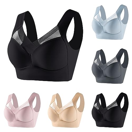 5er Pack Push Up BH Ohne Buegel Damen Comfit Underwear BH Große Größen Trägerloser Spitzen Tanktop Unterwäsche Dünner Verstellbarer BH wmbra Haltungskorrektur BH 5er Pack Push Up BH Ohne Buegel Damen Comfit Underwear BH Große Größen Trägerloser Spitzen Tanktop Unterwäsche Dünner Verstellbarer BH wmbra Haltungskorrektur BH von Generic