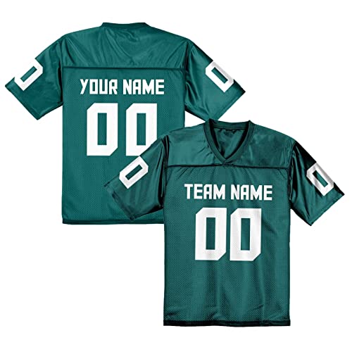 American Football Trikot Personalisierte Football Trikot Uniformen Personalisierte Teamname Nummer Shirts Hip Hop Shirts für Herren Damen Kinder von Generic