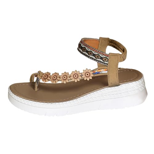 Angebote-Des-Tages-Heute-Blitzangebote Damen Sandalen Sommer Blumendekoration Plateau Elegant-Flache Damensandalen Weiche Strandsandalen Mode Rutschfeste Casual Sandaletten Strand Angebote-Des-Tages-Heute-Blitzangebote Damen Sandalen Sommer Blumendekoration Plateau Elegant-Flache Damensandalen Weiche Strandsandalen Mode Rutschfeste Casual Sandaletten Strand von Generic