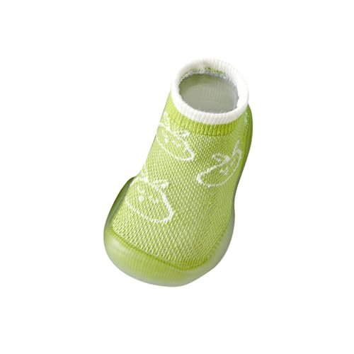 Atmungsaktive Baby-Kleinkindschuhe Und -Socken Aus Mesh Für Frühjahr/Sommer. Bequeme, rutschfeste Baby-Sockenschuhe Mädchen Junge Lauflernschuhe 6 36 Monate Kleinkind Stricken (Green, 23 Infant) von Generic