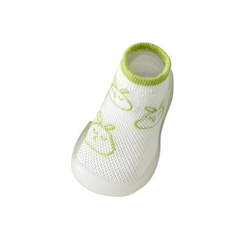 Atmungsaktive Baby-Kleinkindschuhe Und -Socken Aus Mesh Für Frühjahr/Sommer. Bequeme, rutschfeste Baby-Sockenschuhe Mädchen Junge Lauflernschuhe 6 36 Monate Kleinkind Stricken (White, 20 Infant) von Generic