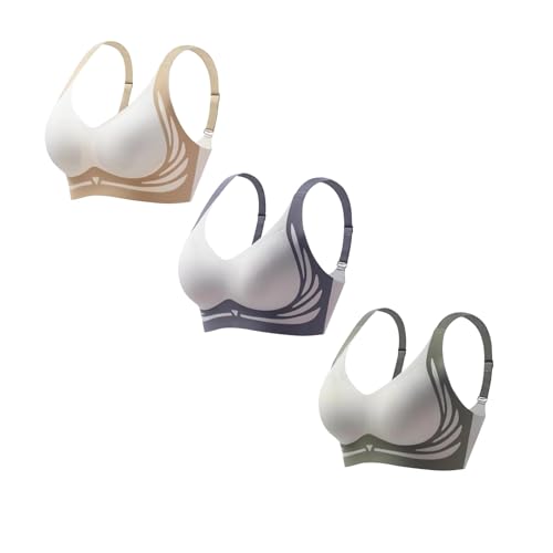 BH Damen Ohne Bügel Push Up Seamless Komfort Sport BH Gepolstert Spitzen Bra Weich Nahtlos Stretch Bustier Mittel Halt Bügelloser Schlaf BH Klassische Top für Alltag Yoga Damen Lifting BH 1/2/3/4PC BH Damen Ohne Bügel Push Up Seamless Komfort Sport BH Gepolstert Spitzen Bra Weich Nahtlos Stretch Bustier Mittel Halt Bügelloser Schlaf BH Klassische Top für Alltag Yoga Damen Lifting BH 1/2/3/4PC von Generic