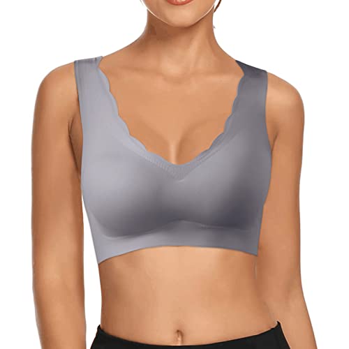 BH Damen Soft Spitzen BH ohne Bügel Vorderverschluss Gepolstert Bralette Nahtlose Bustier Push up Bügelloser Weicher Bustier Atmungsaktiver Bra Yoga Bra Spitze Cups Schlafen Bra BH Damen Soft Spitzen BH ohne Bügel Vorderverschluss Gepolstert Bralette Nahtlose Bustier Push up Bügelloser Weicher Bustier Atmungsaktiver Bra Yoga Bra Spitze Cups Schlafen Bra von Generic