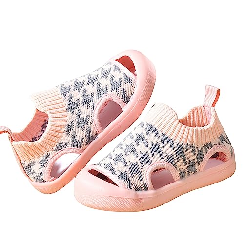 Baby Sandalen Elefanten Flyweaving Mesh Atmungsaktive Kleinkind Schuhe Rutschfestes Design Outdoor Freizeitschuhe 2 22 (Pink, 20 Infant) von Generic