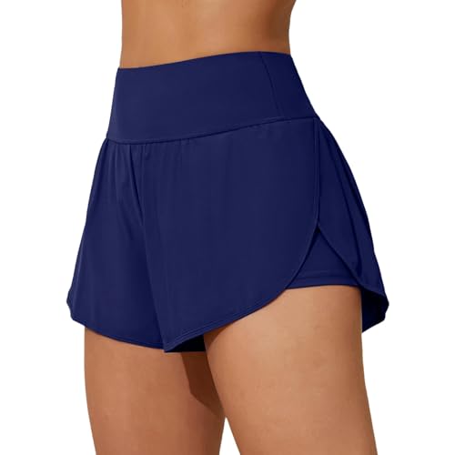 Badeshorts Damen Badehose Schnell Trocknendes Boardshorts mit Futter UV-Schutz Bikini Shorts mit Tasche Sommer Wassersport Schwimmshorts Sporthose Kurze Schwimm Shorts für Damen Schwimmunterteil Badeshorts Damen Badehose Schnell Trocknendes Boardshorts mit Futter UV-Schutz Bikini Shorts mit Tasche Sommer Wassersport Schwimmshorts Sporthose Kurze Schwimm Shorts für Damen Schwimmunterteil von Generic