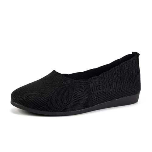 Ballerinas Damen Slip On Strick Schuhe Mittelalter Mokassins Sommerschuhe Gymnastikschuhe Sneaker Elegant Loafer Tanzschuhe Mesh Stoffschuhe Geschlossene Halbschuhe Ballerinas Damen Slip On Strick Schuhe Mittelalter Mokassins Sommerschuhe Gymnastikschuhe Sneaker Elegant Loafer Tanzschuhe Mesh Stoffschuhe Geschlossene Halbschuhe von Generic