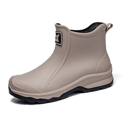 Barfuß Gummistiefel Herren Extra Weit Bequem Galoschen Outdoor rutschfeste Galoschen Leichte Atmungsaktiv Gummi Stiefeletten Halbhoch Ankle Chelsea Schwarz Reitstiefel Barfuß Reitstiefeletten Barfuß Gummistiefel Herren Extra Weit Bequem Galoschen Outdoor rutschfeste Galoschen Leichte Atmungsaktiv Gummi Stiefeletten Halbhoch Ankle Chelsea Schwarz Reitstiefel Barfuß Reitstiefeletten von Generic