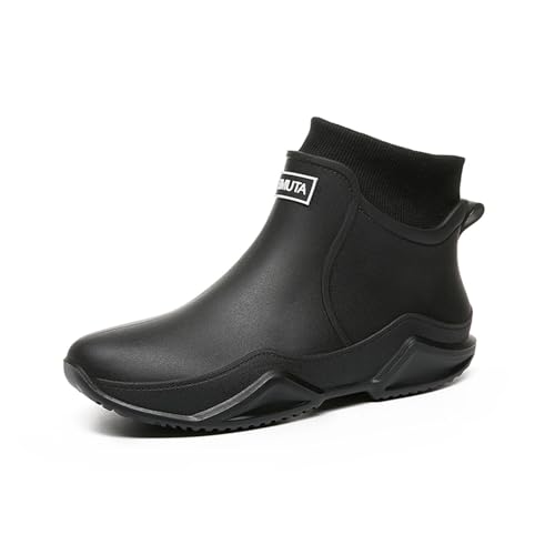 Barfuß Gummistiefel Herren Extra Weit Leichte Regenstiefel Atmungsaktiv Extra Weit Gummi Stiefeletten Outdoor Bequem Galoschen Halbhoch Ankle Chelsea Schwarz Reitstiefel Barfuß Reitstiefeletten Barfuß Gummistiefel Herren Extra Weit Leichte Regenstiefel Atmungsaktiv Extra Weit Gummi Stiefeletten Outdoor Bequem Galoschen Halbhoch Ankle Chelsea Schwarz Reitstiefel Barfuß Reitstiefeletten von Generic