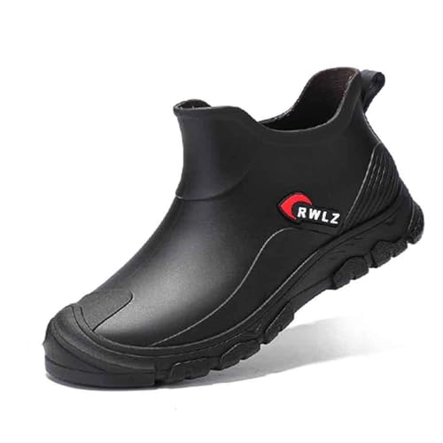 Barfuß Gummistiefel Herren Wasserdicht Outdoor Hiking Boots Leichte Outdoor Halbhoch Atmungsaktiv Atmungsaktiv Regenstiefel Halbhoch Ankle Chelsea Schwarz Reitstiefel Barfuß Reitstiefeletten Barfuß Gummistiefel Herren Wasserdicht Outdoor Hiking Boots Leichte Outdoor Halbhoch Atmungsaktiv Atmungsaktiv Regenstiefel Halbhoch Ankle Chelsea Schwarz Reitstiefel Barfuß Reitstiefeletten von Generic
