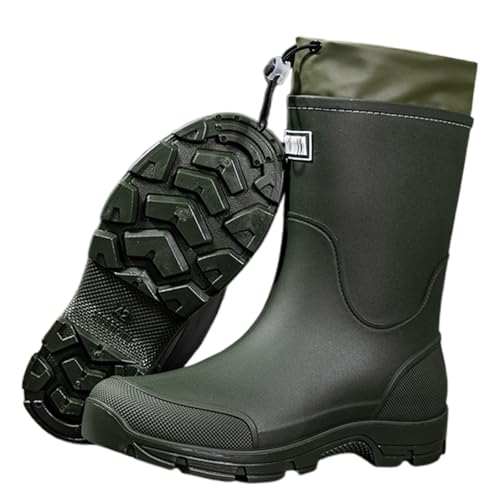Barfuß Gummistiefel Herren mit Stahlkappe rutschfeste Halbhoch Bequem rutschfeste Gummi Stiefeletten Sommer Weitschaft Hiking Boots für Gartenarbeit Landwirtschaft Angeln Spaziergang mit dem Hund Barfuß Gummistiefel Herren mit Stahlkappe rutschfeste Halbhoch Bequem rutschfeste Gummi Stiefeletten Sommer Weitschaft Hiking Boots für Gartenarbeit Landwirtschaft Angeln Spaziergang mit dem Hund von Generic