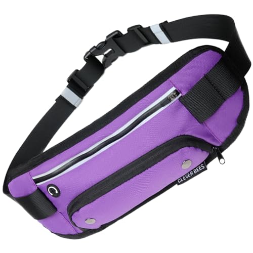 Bauchtasche für den Laufsport, wasserdichte Bauchtasche, Lauftasche, Geldbörse, Bauchtasche, Wandern, Reisen, Bauchtasche, Jogging, Hüftgurt, Violett, Refer to description, Unisex von Generic