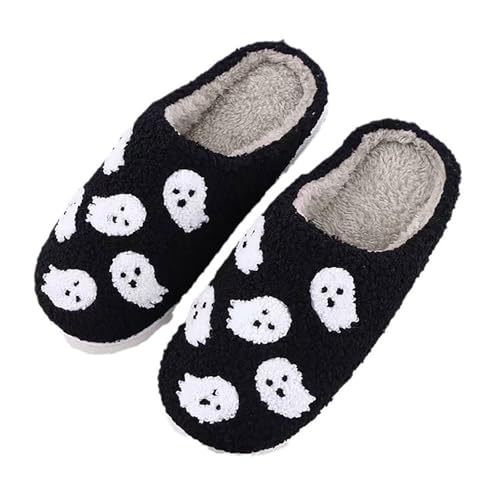Black-Friday-Angebote-2025-Ab-Wann Ghost Hausschuhe Halloween Damen Herren Baumwolle Spooky Slippers Weiche Plüschhausschuhe Halloween-Geister-Slipper Warme Winter Flauschige Kuschelig Schlappen Black-Friday-Angebote-2025-Ab-Wann Ghost Hausschuhe Halloween Damen Herren Baumwolle Spooky Slippers Weiche Plüschhausschuhe Halloween-Geister-Slipper Warme Winter Flauschige Kuschelig Schlappen von Generic