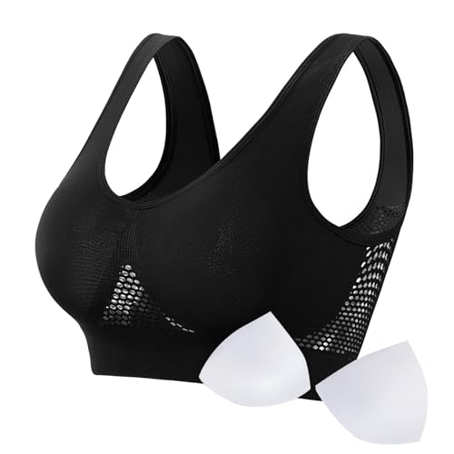 Breathable Cool Liftup Air Bra, Neuer Großer Air-BH, Bequemer BH Atmungsaktiver und Bequemer Mesh-Sport-BH, Sport BH Ohne Bügel Starker Halt für Damen Breathable Cool Liftup Air Bra, Neuer Großer Air-BH, Bequemer BH Atmungsaktiver und Bequemer Mesh-Sport-BH, Sport BH Ohne Bügel Starker Halt für Damen von Generic
