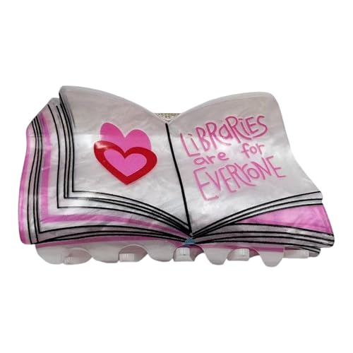 Buch-Haarspangen für Frauen, Buch-Krallen-Clips für Haare | Süße Haarspangen,Stilvolle Haarklemmen für dickes, dünnes Haar, kleine Haarklammern, Haarklemmen Buch-Haarspangen für Frauen, Buch-Krallen-Clips für Haare | Süße Haarspangen,Stilvolle Haarklemmen für dickes, dünnes Haar, kleine Haarklammern, Haarklemmen von Generic