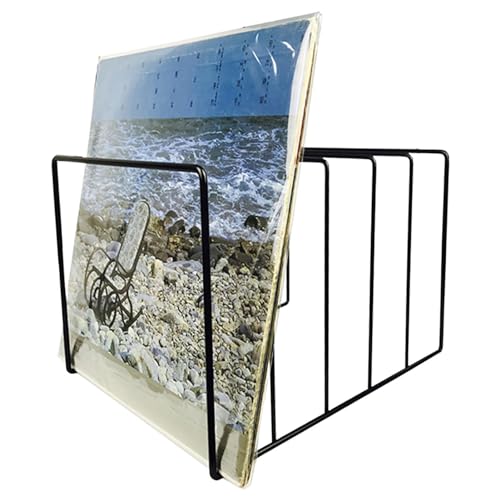 Bücherregalhalter – Schallplatten-Drahtregal | Schallplattenaufbewahrung | Schwarzes Eisen-Desktop-Aufbewahrungs-Bücherregal | Plattenhalter Für Alben, Zeitschriften, Bücher, E-Mails Bücherregalhalter – Schallplatten-Drahtregal | Schallplattenaufbewahrung | Schwarzes Eisen-Desktop-Aufbewahrungs-Bücherregal | Plattenhalter Für Alben, Zeitschriften, Bücher, E-Mails von Generic