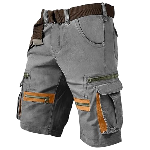 Cargohose Herren Kurz, Cargo Shorts Herren Stretch Arbeitshosen Männer Mit Reißverschluss Sommerhose Leicht Bermuda Freizeithose Knielang Stoffhose Sommer Wanderhose Outdoor Atmungsaktiv Cargohose Herren Kurz, Cargo Shorts Herren Stretch Arbeitshosen Männer Mit Reißverschluss Sommerhose Leicht Bermuda Freizeithose Knielang Stoffhose Sommer Wanderhose Outdoor Atmungsaktiv von Generic