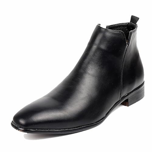 Chelsea Boots Männer Casual Anzugstiefel Schwarz Braun Grau Ankle Classic Side Zipper Stiefel Für Männer,Schwarz,43 EU Chelsea Boots Männer Casual Anzugstiefel Schwarz Braun Grau Ankle Classic Side Zipper Stiefel Für Männer,Schwarz,43 EU von Generic