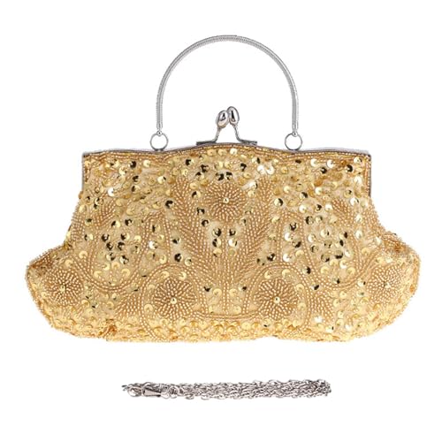 Clutch mit Perlen, Abendtasche mit Kettengurt, Clutch für Damen, luxuriöse Perlen-Clutch mit großer Kapazität für Dating, Party, Hochzeit, Abschlussball, oro, Fare riferimento alla descrizione Clutch mit Perlen, Abendtasche mit Kettengurt, Clutch für Damen, luxuriöse Perlen-Clutch mit großer Kapazität für Dating, Party, Hochzeit, Abschlussball, oro, Fare riferimento alla descrizione von Generic