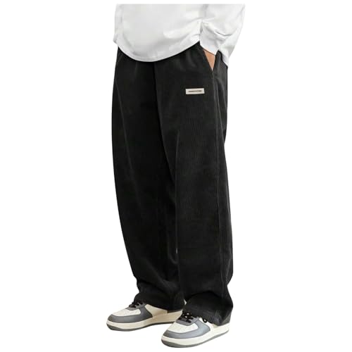 Cordhose Herren Baggy Sweathose Lang Casual Freizeithose Lange Cord Japanische Hose Regular Fit Jogginghose Atmungsaktiv mit Kordelzug Männer Cordhose Herren Baggy Sweathose Lang Casual Freizeithose Lange Cord Japanische Hose Regular Fit Jogginghose Atmungsaktiv mit Kordelzug Männer von Generic