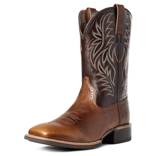 Cowboy Stiefel Für Männer, Leder Retro Bestickte Mittelrohr Dicke Sohle Leichte Durable Country Western Stiefel Für Männer,Braun,40 EU Cowboy Stiefel Für Männer, Leder Retro Bestickte Mittelrohr Dicke Sohle Leichte Durable Country Western Stiefel Für Männer,Braun,40 EU von Generic