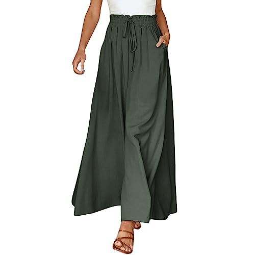 Culotte Hose Damen Sommer Hosenrock Schick Culotte Freizeithose Soft Schlaghose Weite Stretch Sweatpants Schlaghosen Hosenrock Track-Pants Sporthose Culotte Hose Damen Sommer Hosenrock Schick Culotte Freizeithose Soft Schlaghose Weite Stretch Sweatpants Schlaghosen Hosenrock Track-Pants Sporthose von Generic