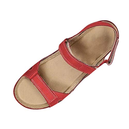 Damen Bequeme Sandalen Römische Schuhe Freizeitschuhe Damen Peeptoes Keilabsatz Zehensandalen Elegante Schuhe Sandalen Sommer Schuhe Sommersandalen Sandaletten von Generic