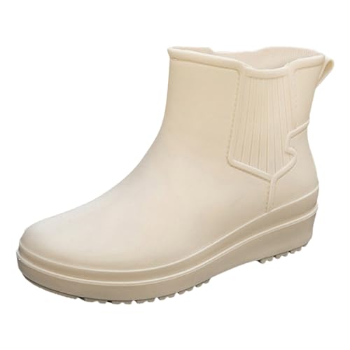 Damen Gummistiefel Outdoor Bequeme Rain Boots Halbhoch Halbhoch Rain Boots Outdoor Lässig für Regen, Schlamm und alle Jahreszeiten, praktisch, kurze Gartenschuhe Damen Gummistiefel Outdoor Bequeme Rain Boots Halbhoch Halbhoch Rain Boots Outdoor Lässig für Regen, Schlamm und alle Jahreszeiten, praktisch, kurze Gartenschuhe von Generic