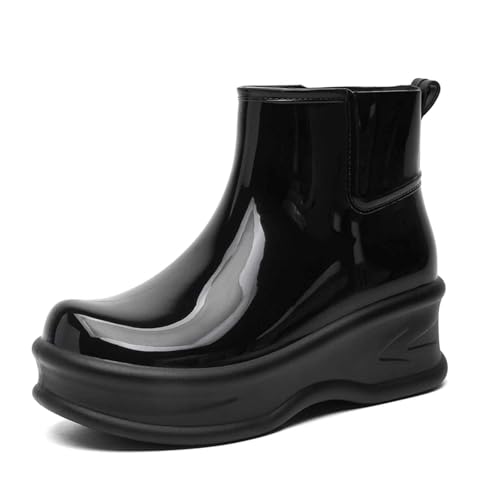 Damen Gummistiefel rutschfeste Bequeme Regenschuhe Wasserdichte Bequeme Gummistiefel Halbhoch Lange Regenschuhe für Regen, Schlamm und alle Jahreszeiten, praktisch, kurze Gartenschuhe Damen Gummistiefel rutschfeste Bequeme Regenschuhe Wasserdichte Bequeme Gummistiefel Halbhoch Lange Regenschuhe für Regen, Schlamm und alle Jahreszeiten, praktisch, kurze Gartenschuhe von Generic